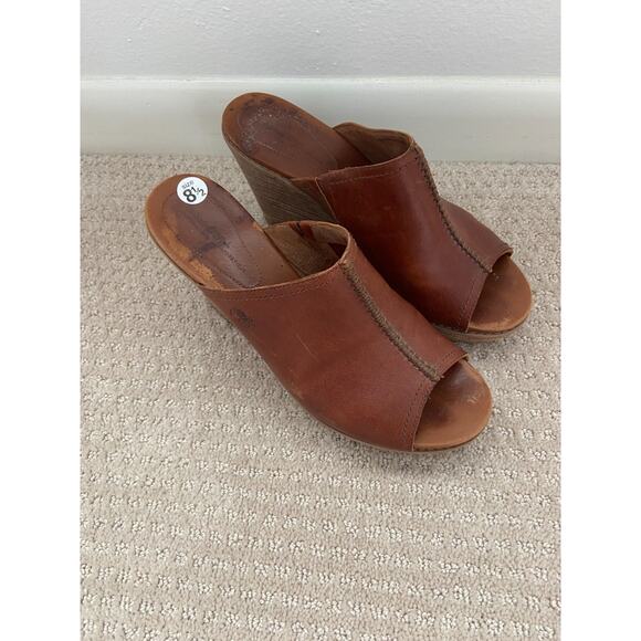 Timberland Heels Women's Danforth Mule Wedge Buckthorne Brown Size 8.5 - Picture 2 of 8